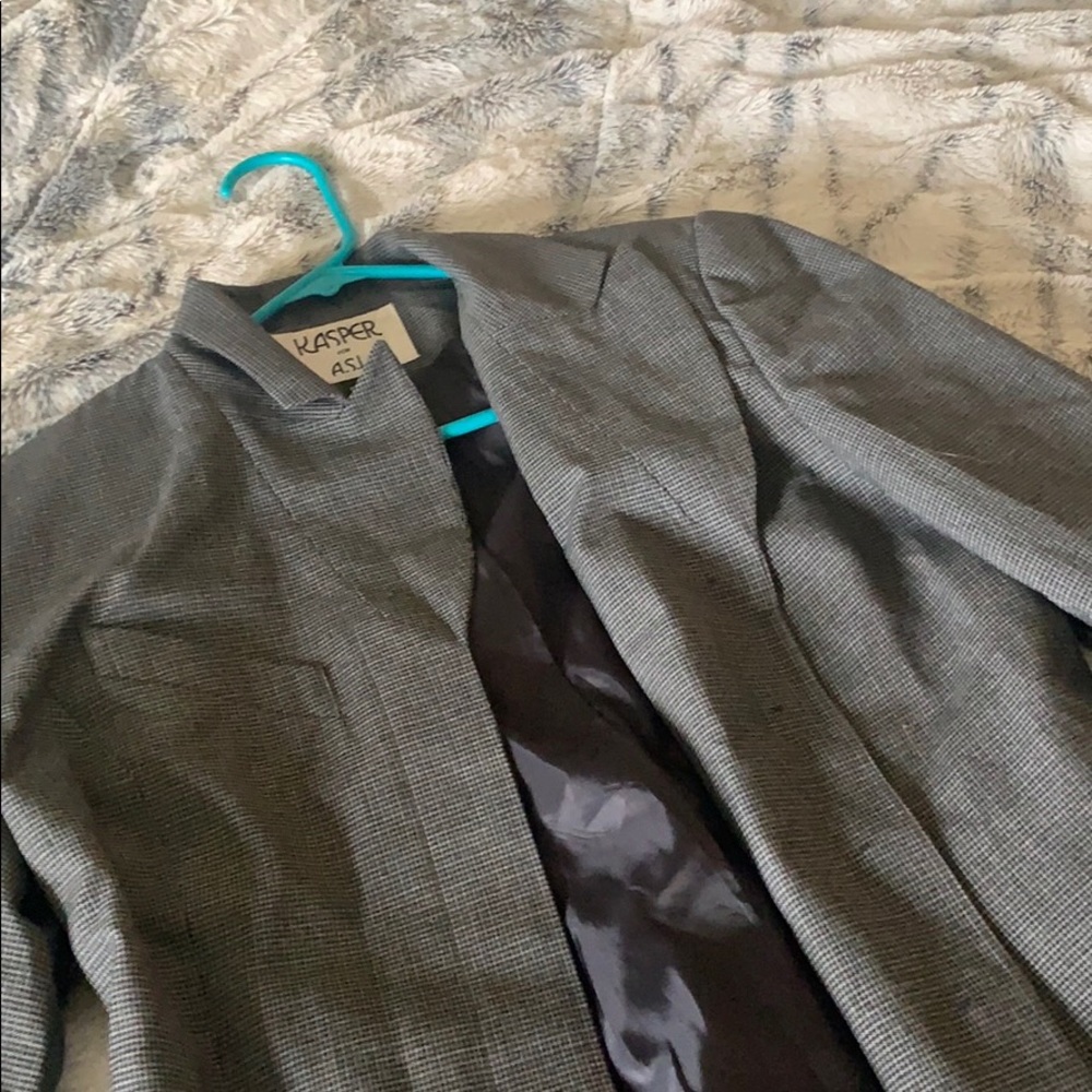 Kasper grey women’s suit coat
